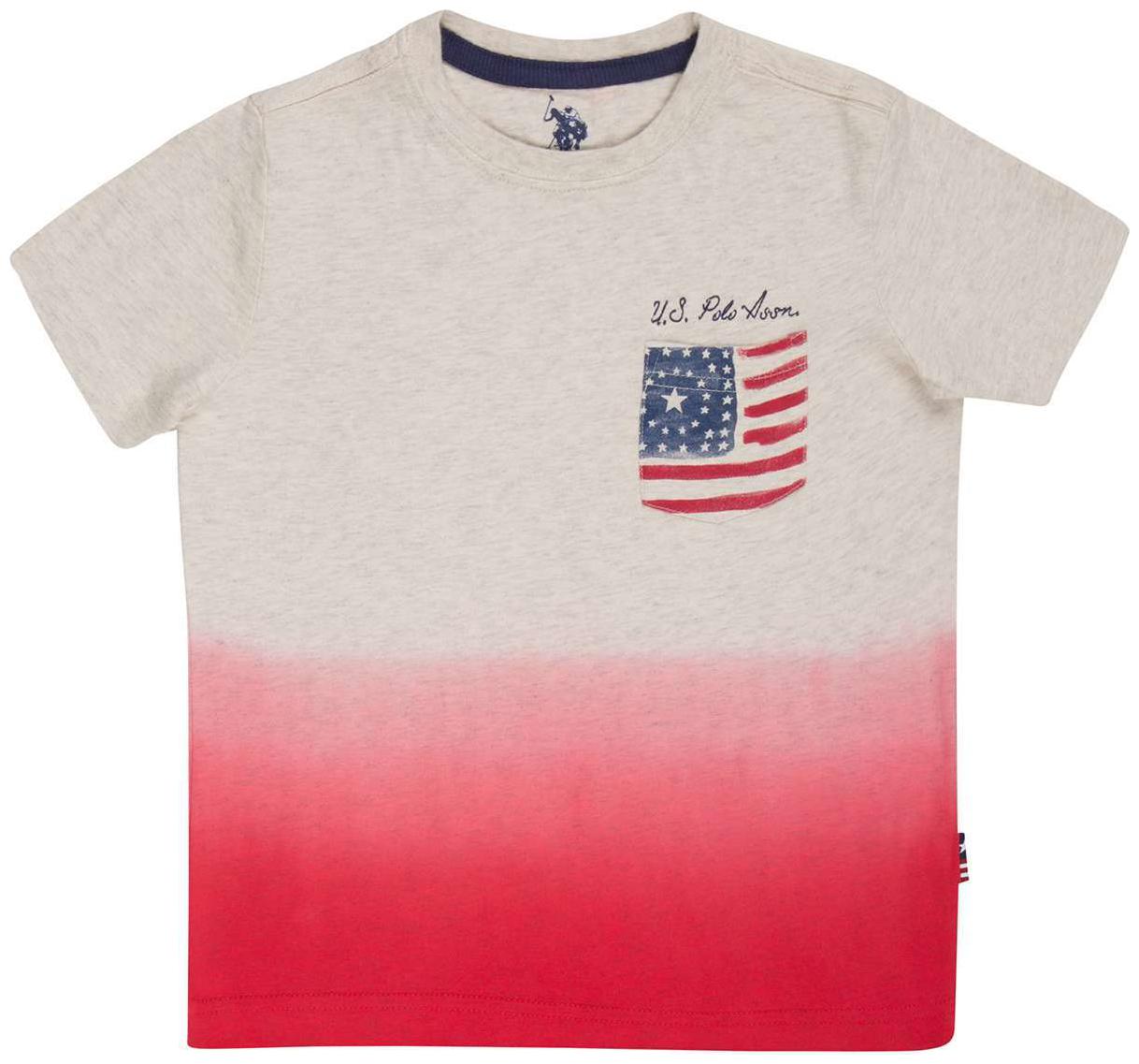 

U S Polo Assn Boy Cotton Tie dye T-shirt - Grey