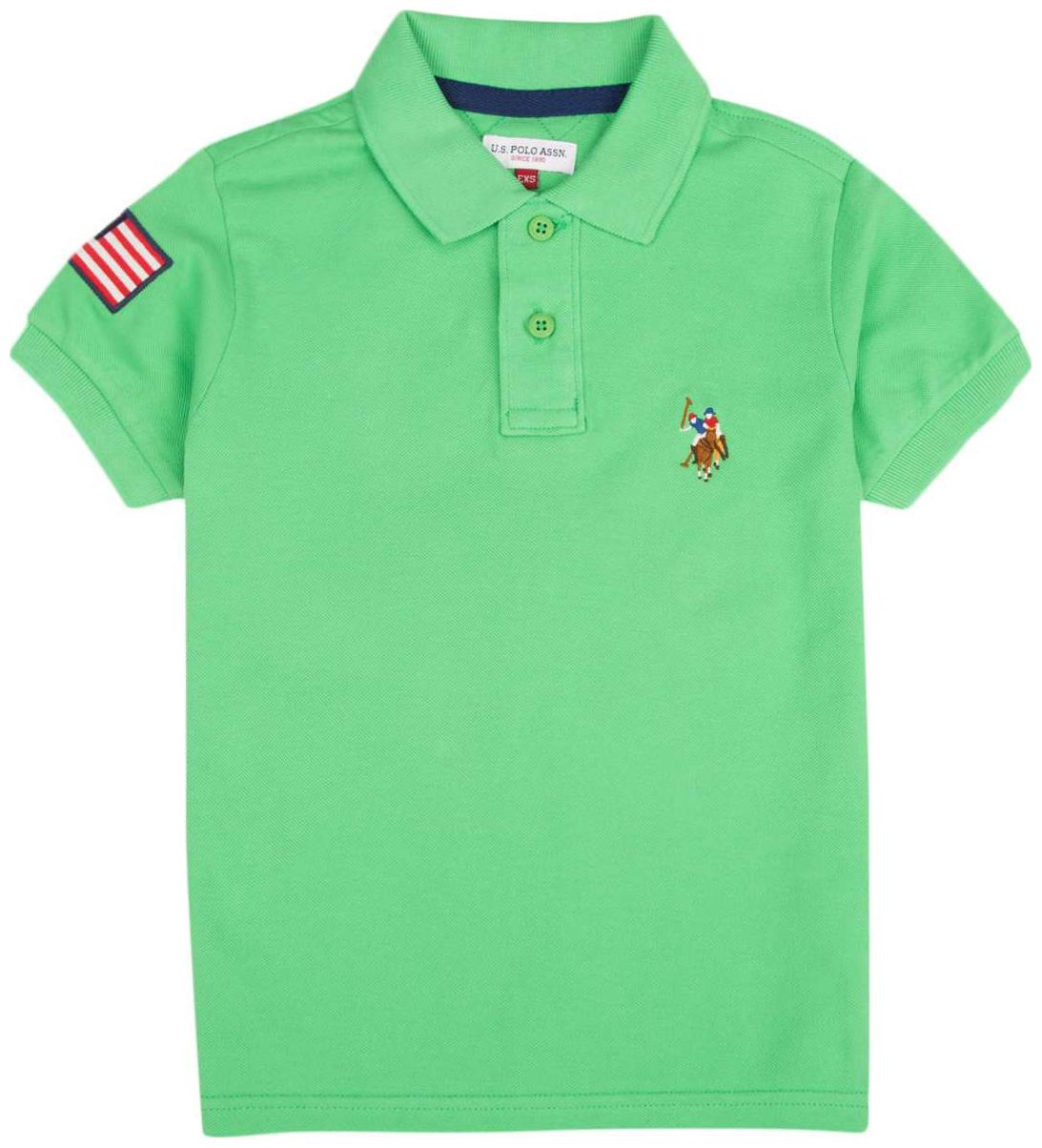 

U S Polo Assn Boy Cotton Solid T-shirt - Green