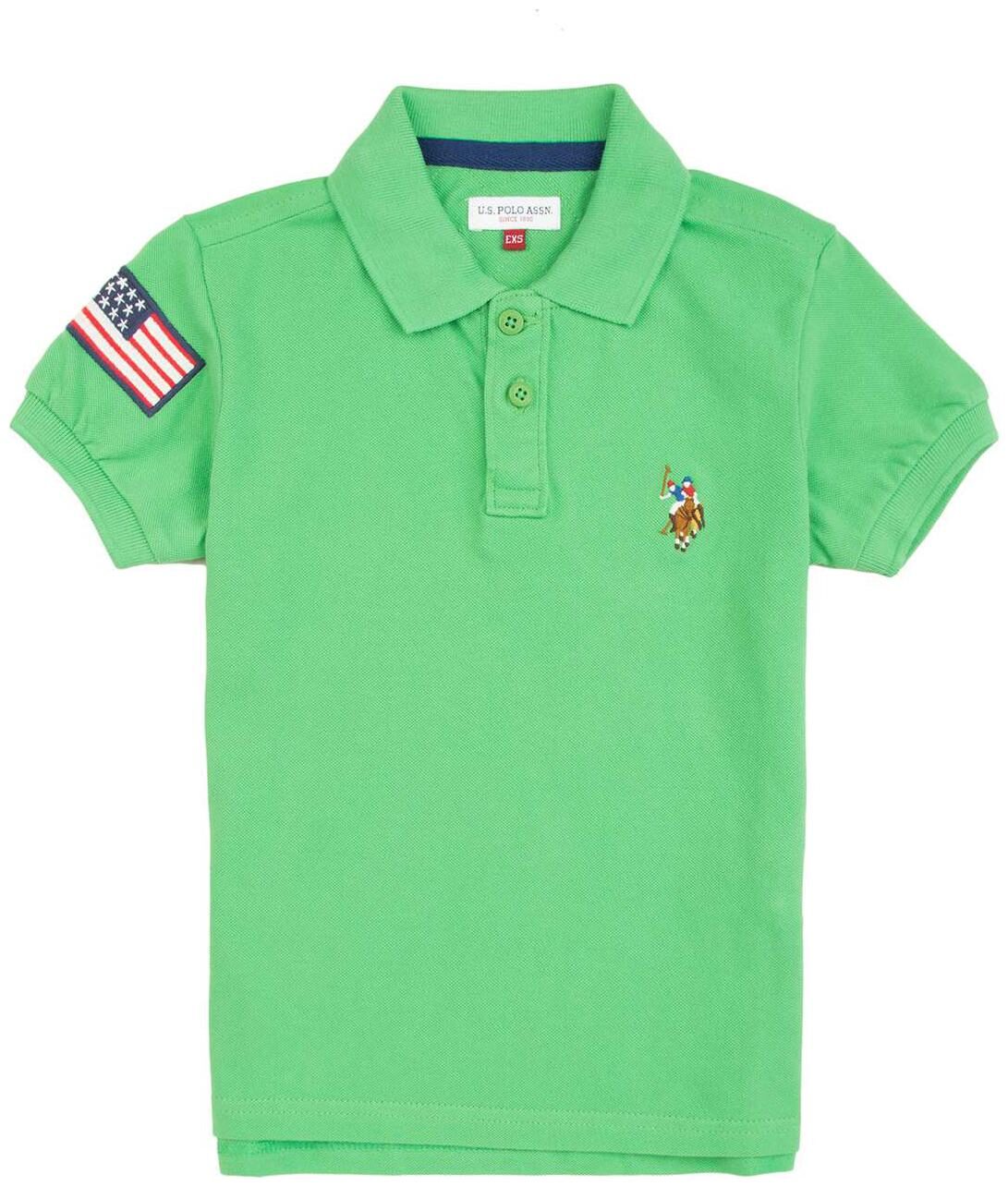 

U S Polo Assn Boy Cotton Solid T-shirt - Green
