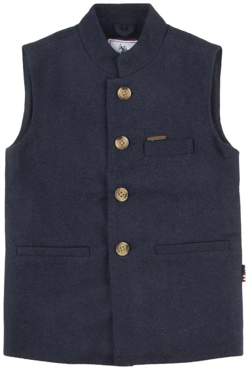 

U S Polo Assn Boy Wool Solid Ethnic jacket - Black