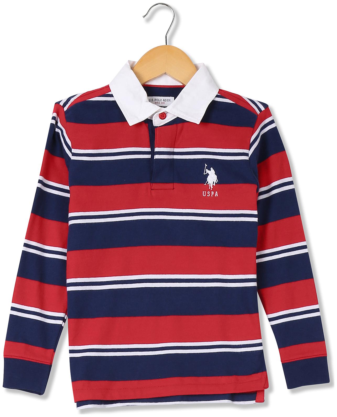 

U S Polo Assn Boy Cotton Striped T-shirt - Multi