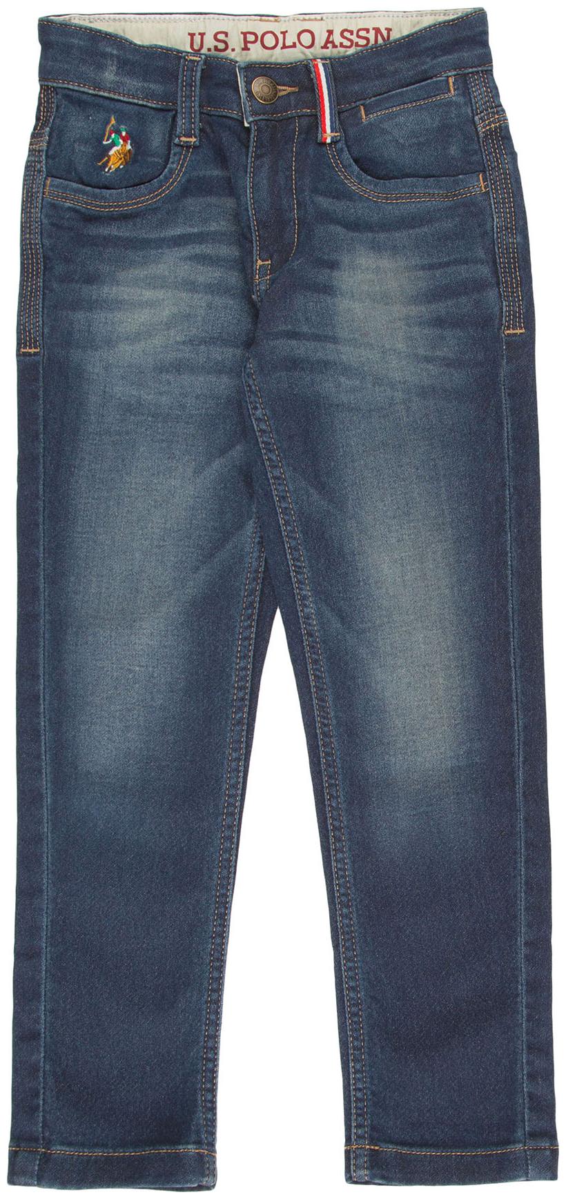 

U S Polo Assn Baby boy Cotton Solid Jeans - Blue