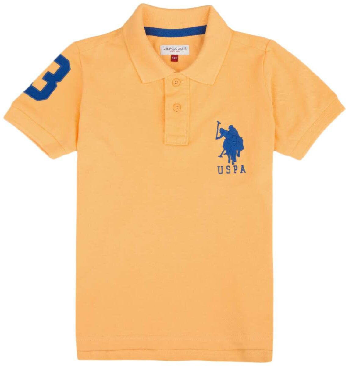 

U S Polo Assn Boy Cotton Solid T-shirt - Yellow