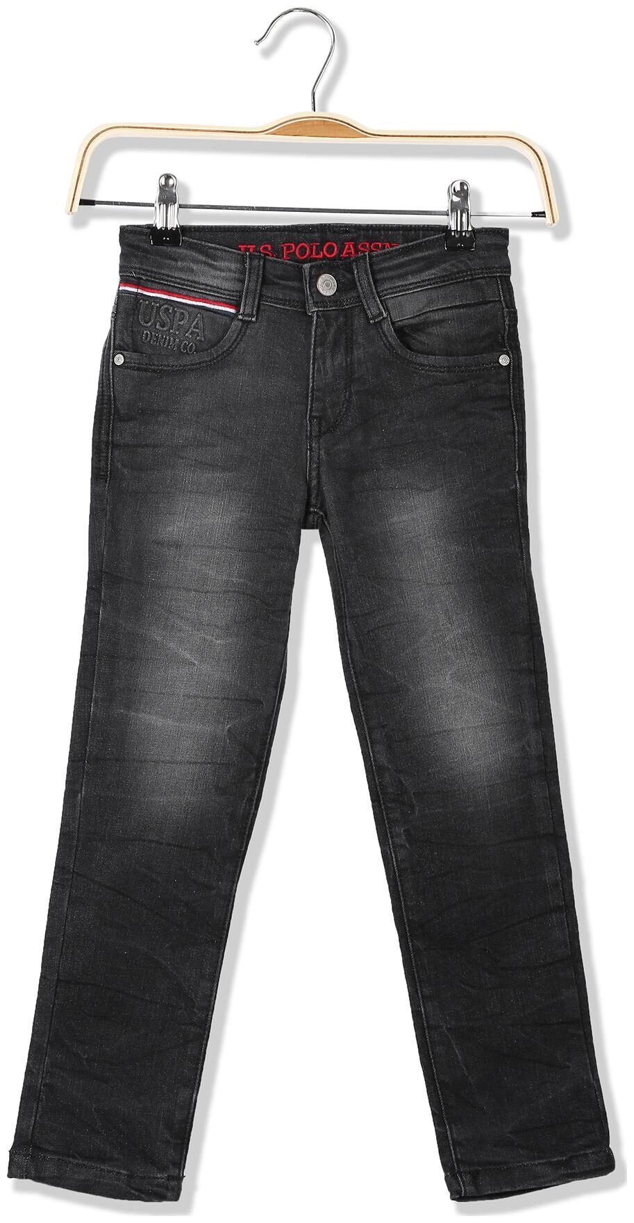 

U S Polo Assn Kids Boys Skinny Fit Washed Jeans