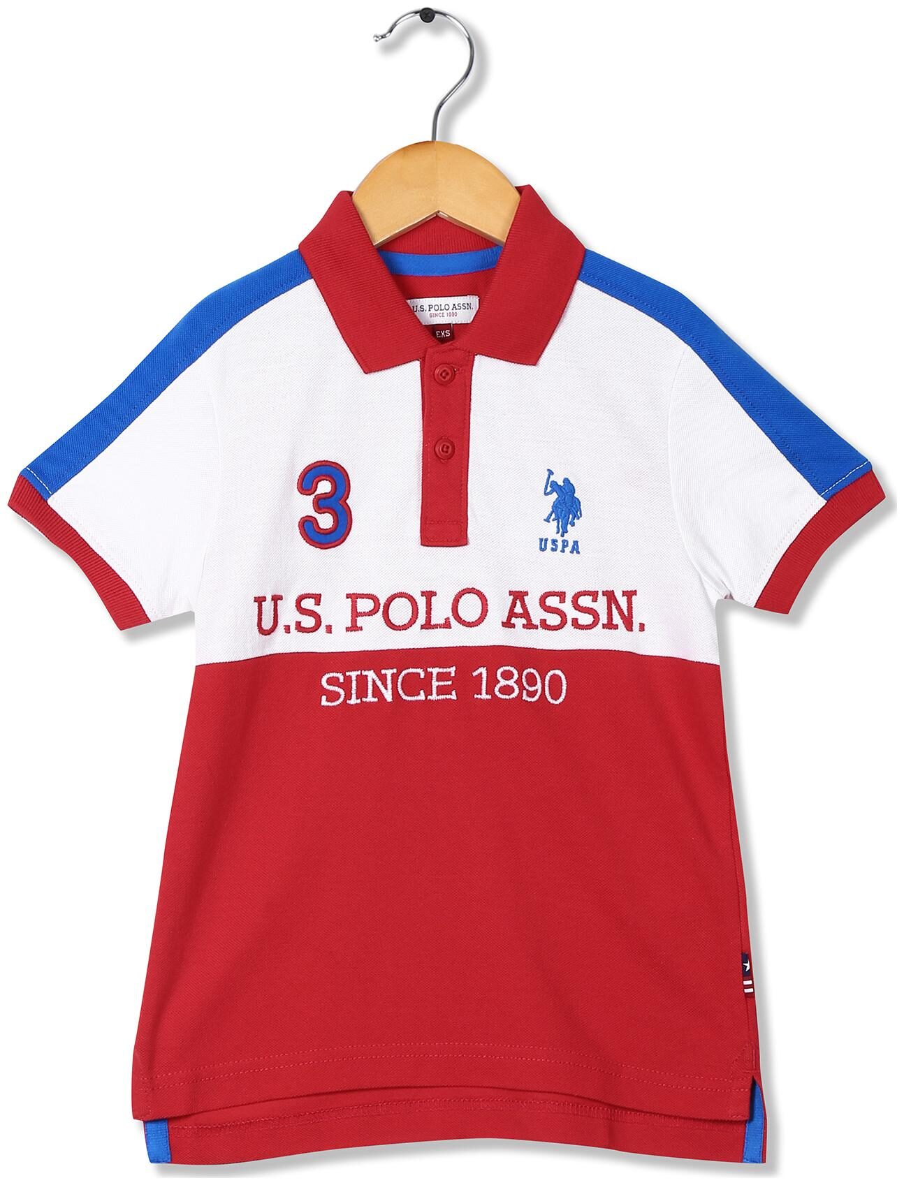 

U S Polo Assn Boy Cotton Printed T-shirt - Red