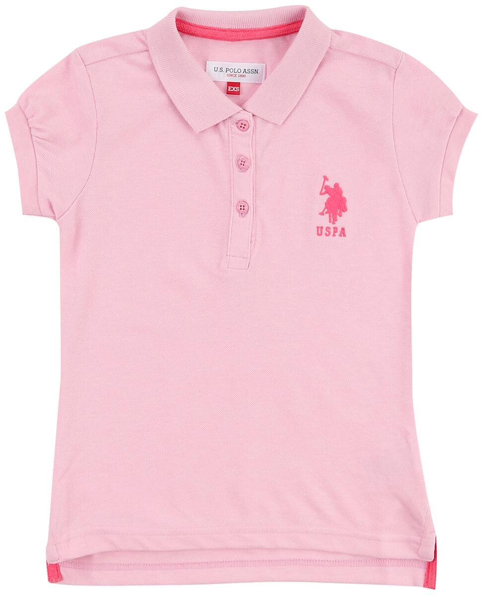 

U S Polo Assn Girl Georgette Solid Shirt - Pink
