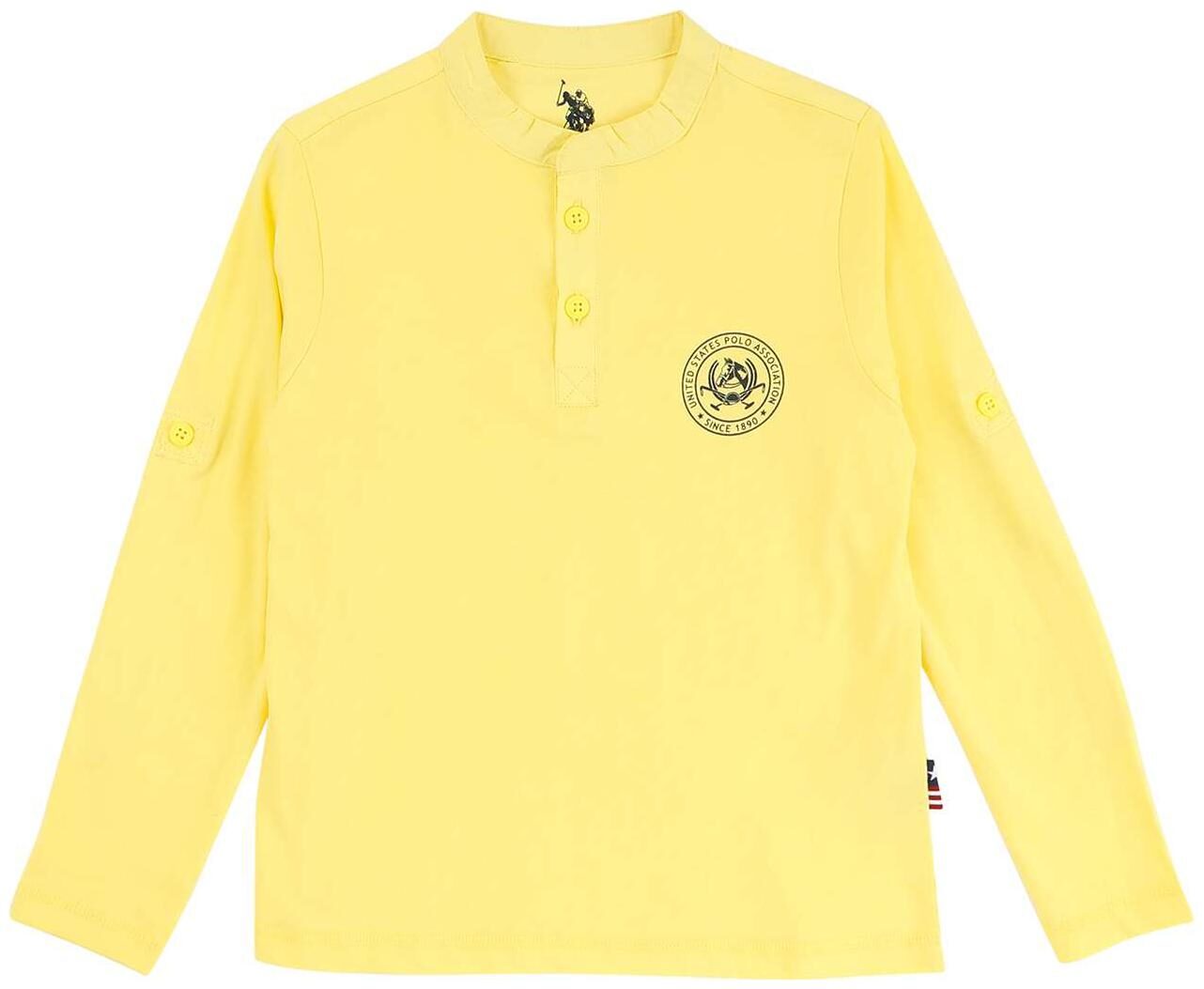

U S Polo Assn Boy Cotton Solid T-shirt - Yellow