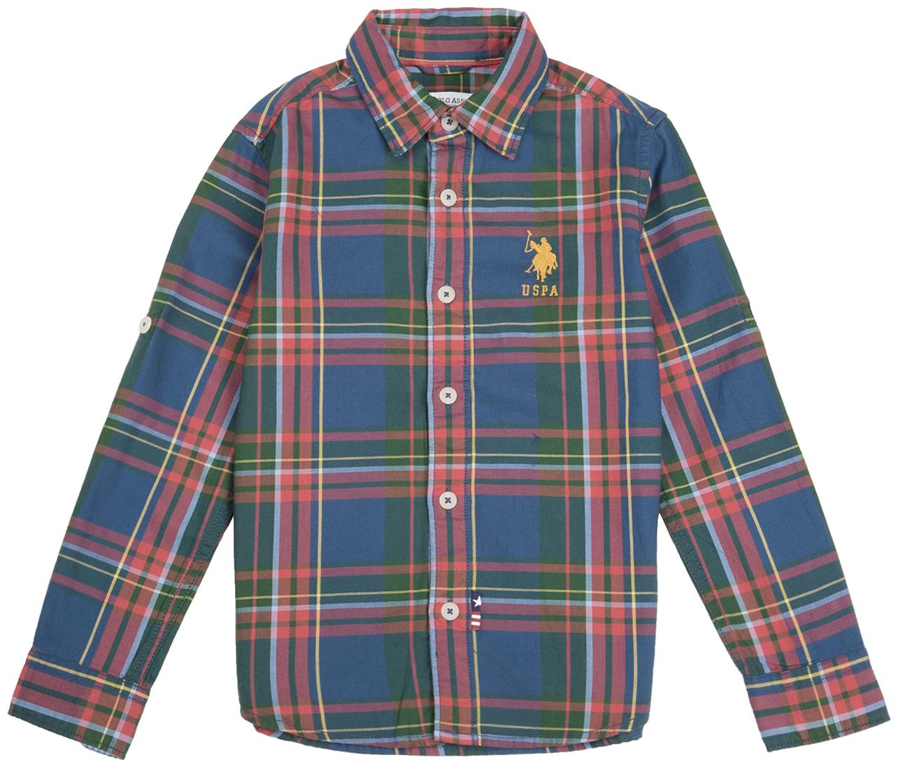 

U S Polo Assn Boy Cotton Checked Shirt Multi