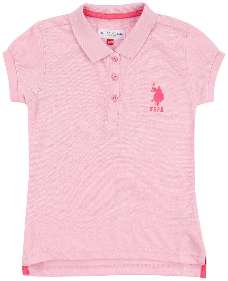 

U S Polo Assn Girl Georgette Solid Shirt - Pink