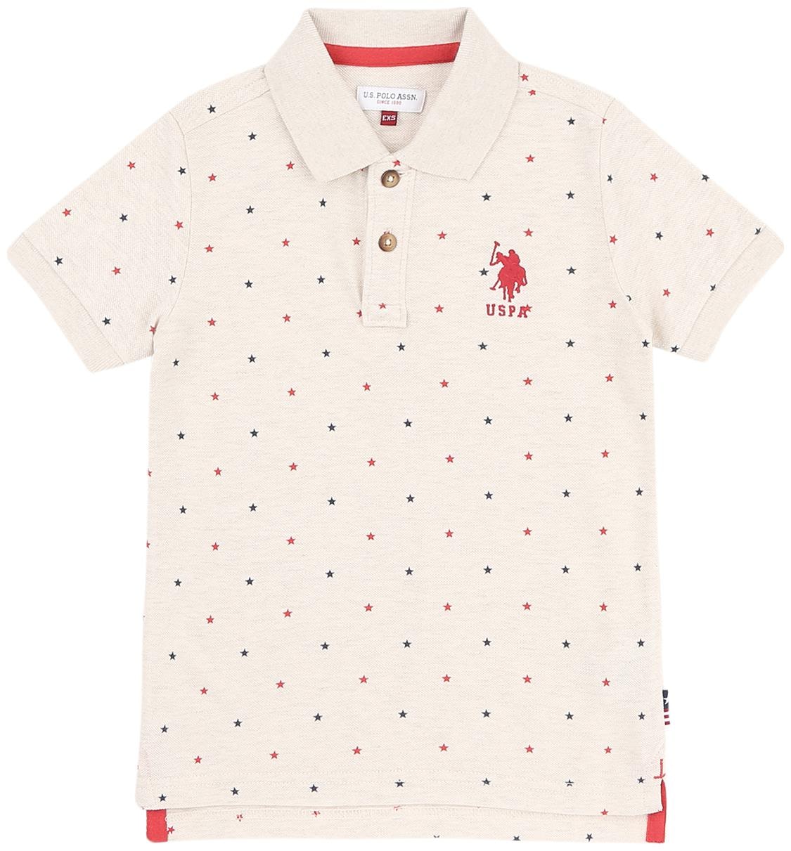 

U S Polo Assn Boy Cotton Printed T-shirt - White
