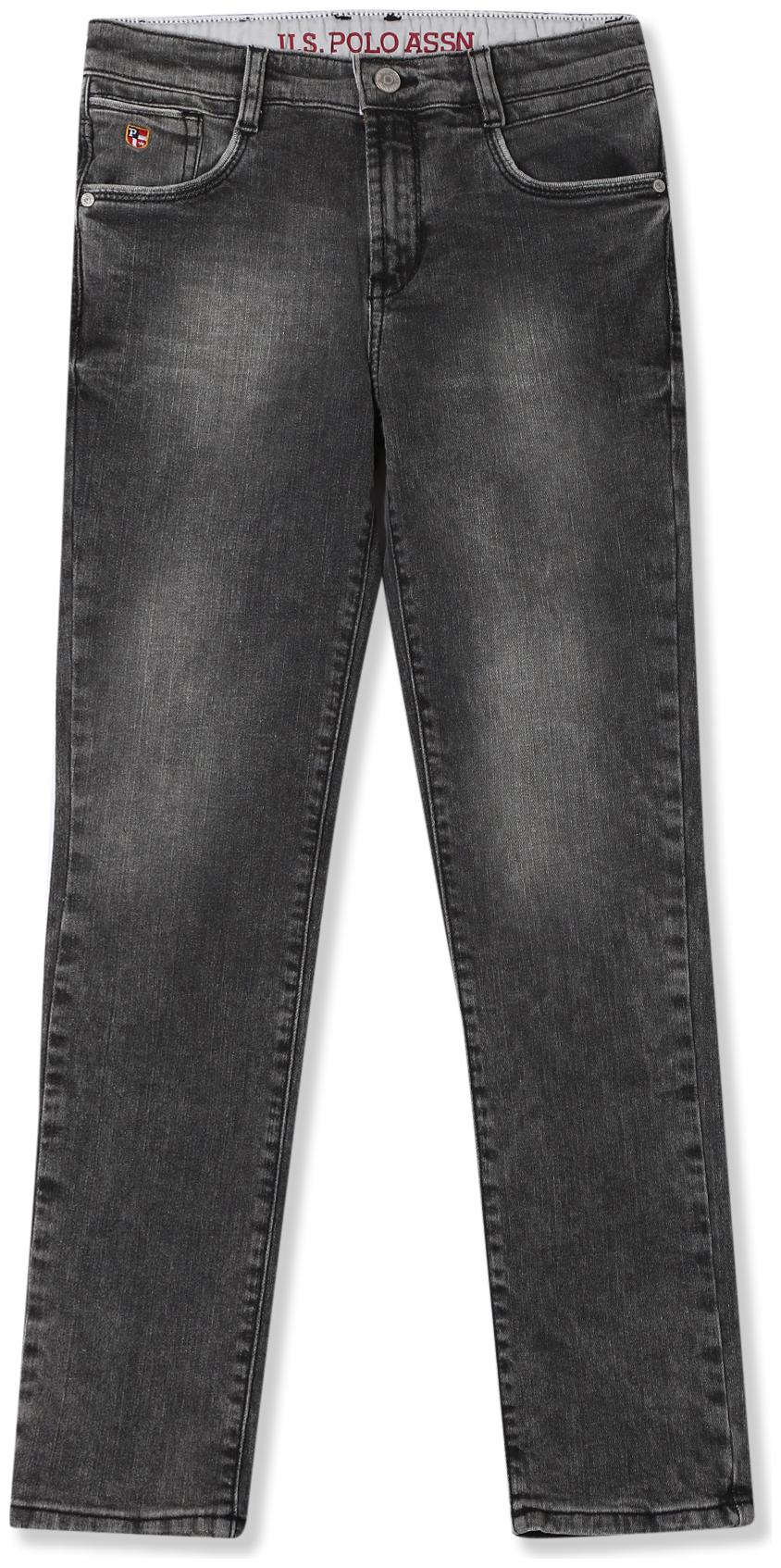 

U S Polo Assn Baby boy Cotton Solid Jeans - Grey