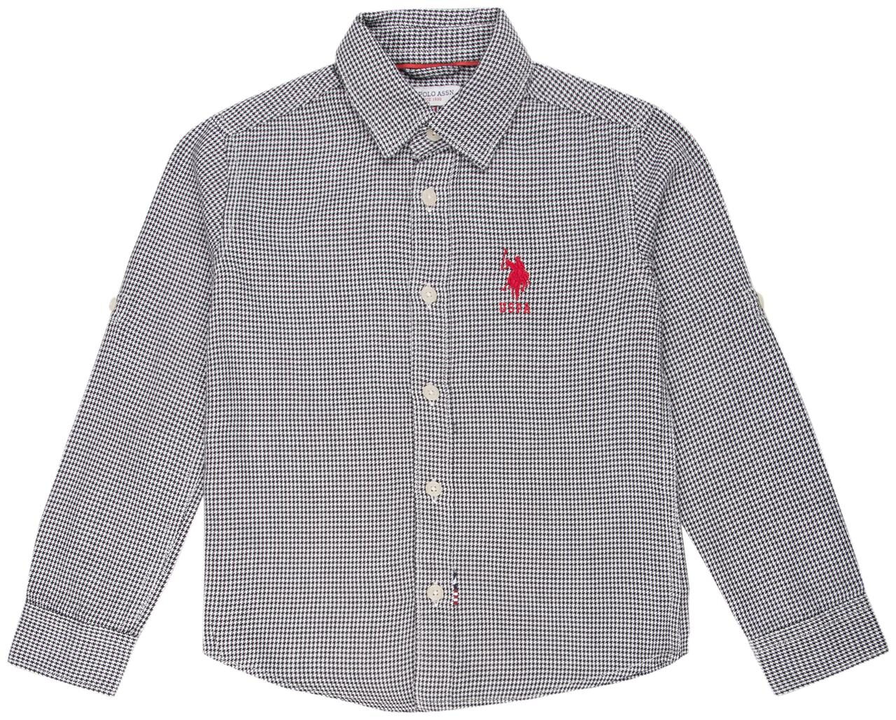 

U S Polo Assn Boy Cotton Solid Shirt White