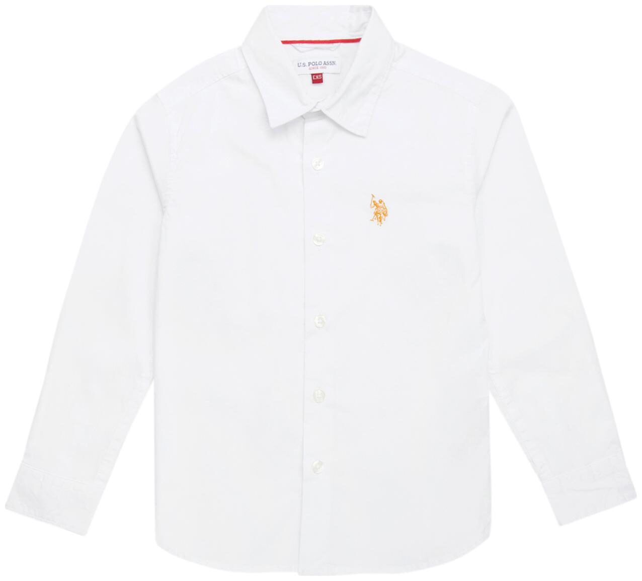

U S Polo Assn Boy Cotton Solid Shirt White