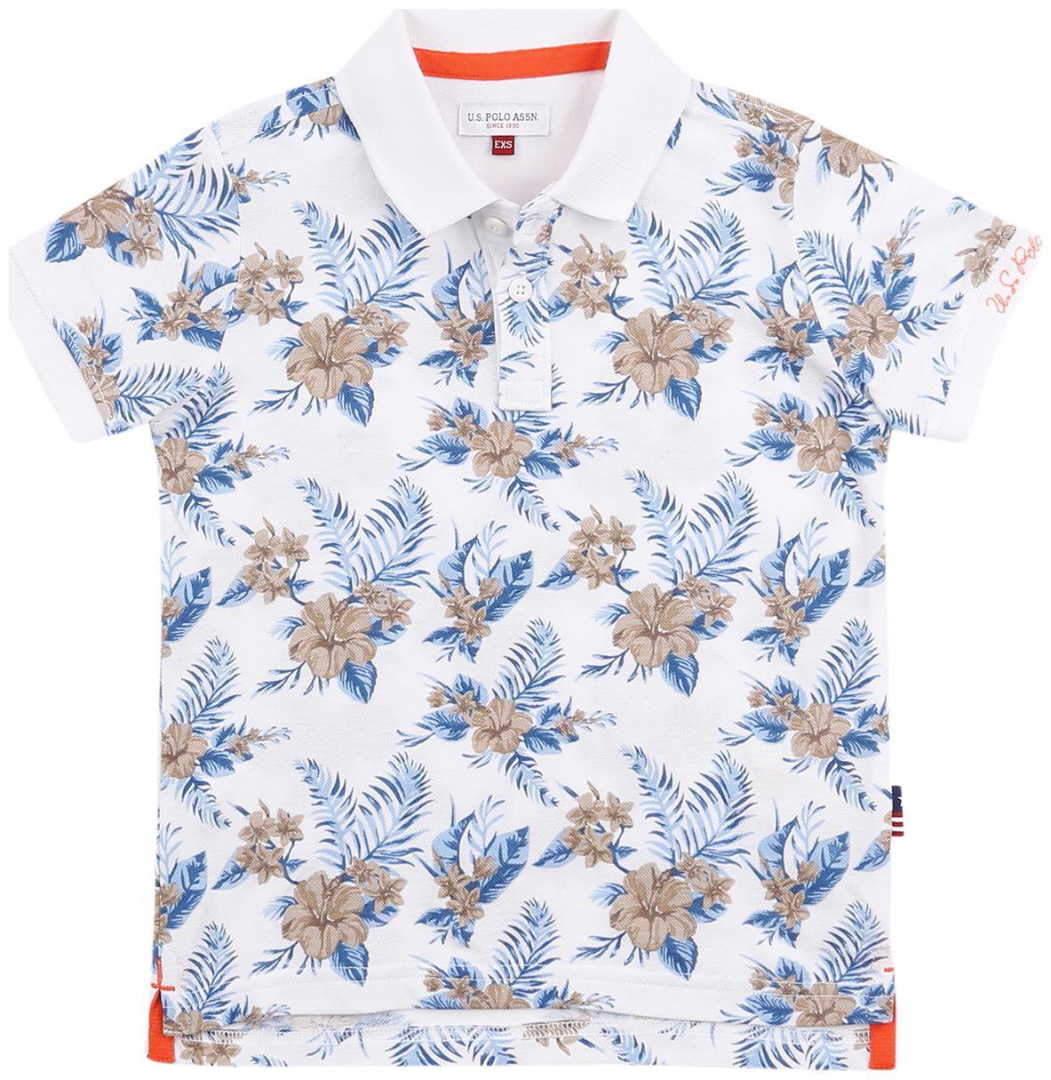 

U S Polo Assn Boy Cotton Printed T-shirt - White