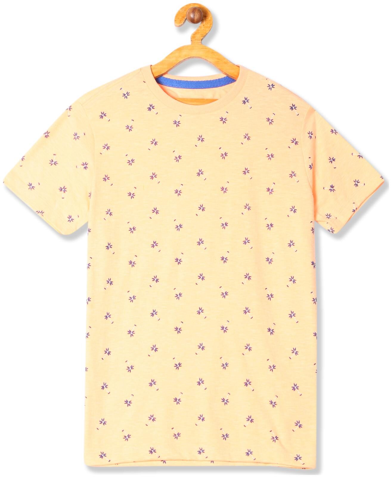 

U S Polo Assn Boy Cotton Printed T-shirt - Yellow