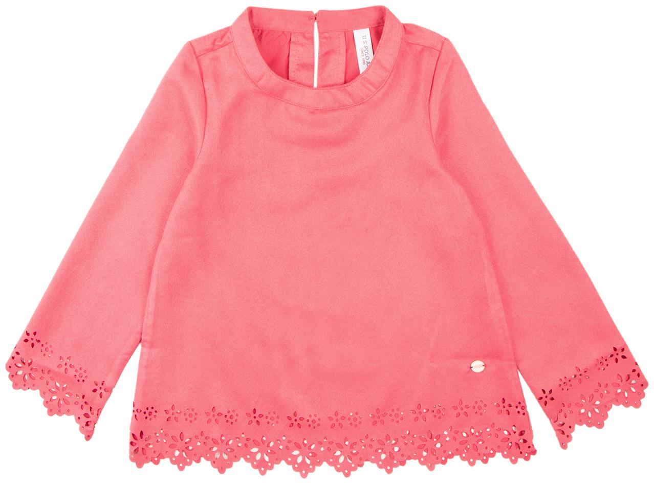 

U S Polo Assn Girl Polyester Solid Top - Pink