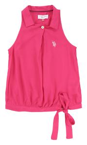 

U S Polo Assn Girl Rayon Solid Top - Pink