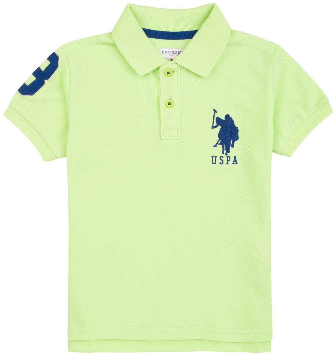 

U S Polo Assn Boy Cotton Solid T-shirt - Green