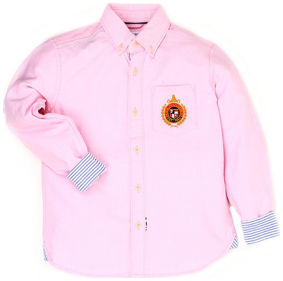 

U S Polo Assn Boy Cotton Solid Shirt Pink