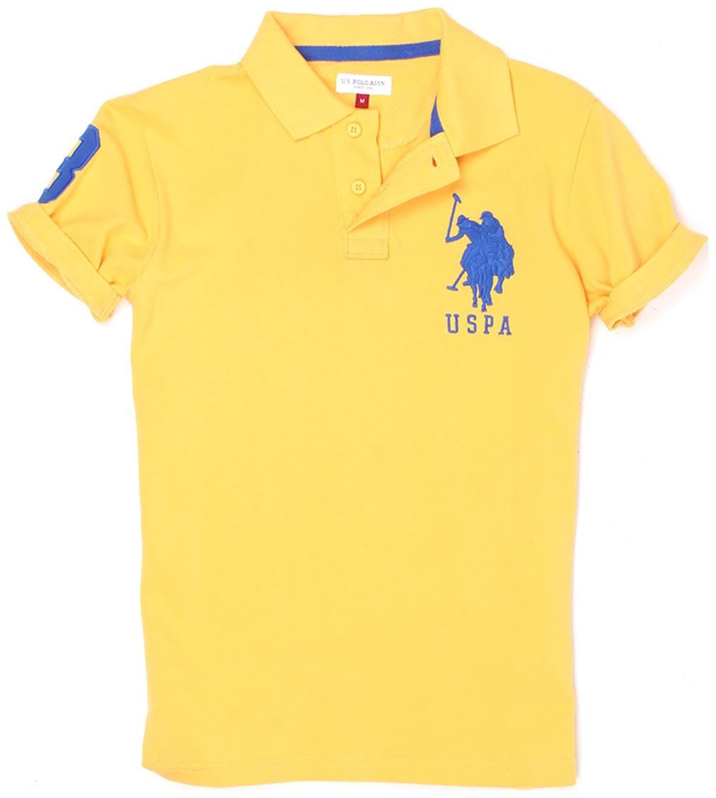 

U S Polo Assn Boy Cotton Solid T-shirt - Yellow