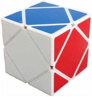 Buy Ultra Smooth Skewb Cube White Base Puzzle Twist Mind Refresher Toy
