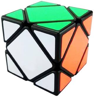 Ultra Smooth Magic Skewb Cube Black Base Puzzle Mind Refresher Toy
