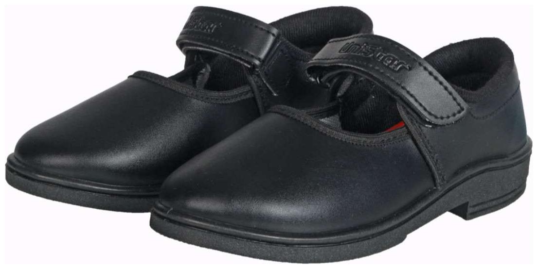 

Unistar Black Girls School shoes