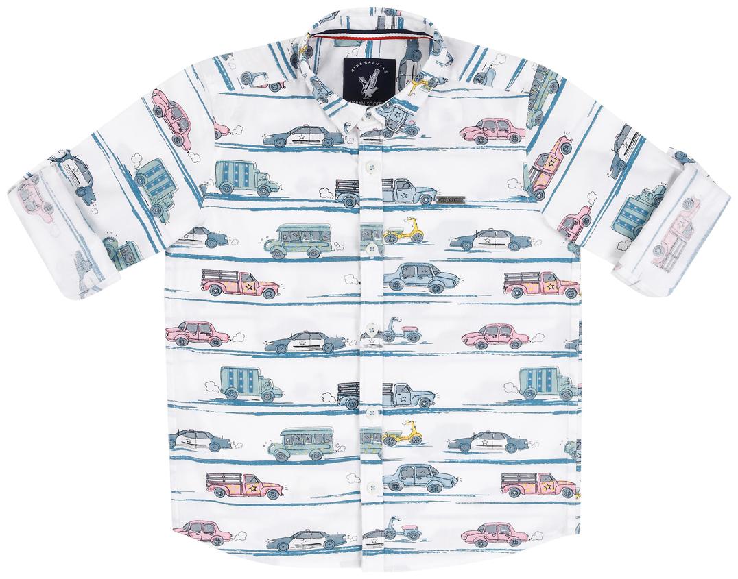 

URBAN SCOTTISH Boy Cotton Printed Shirt Multi