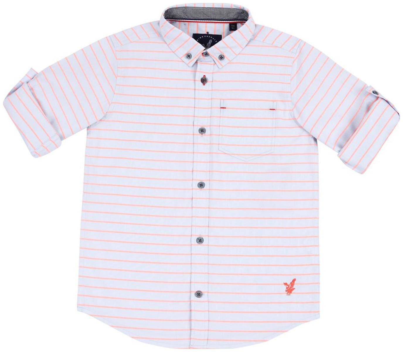 

URBAN SCOTTISH Boy Cotton Striped Shirt Orange