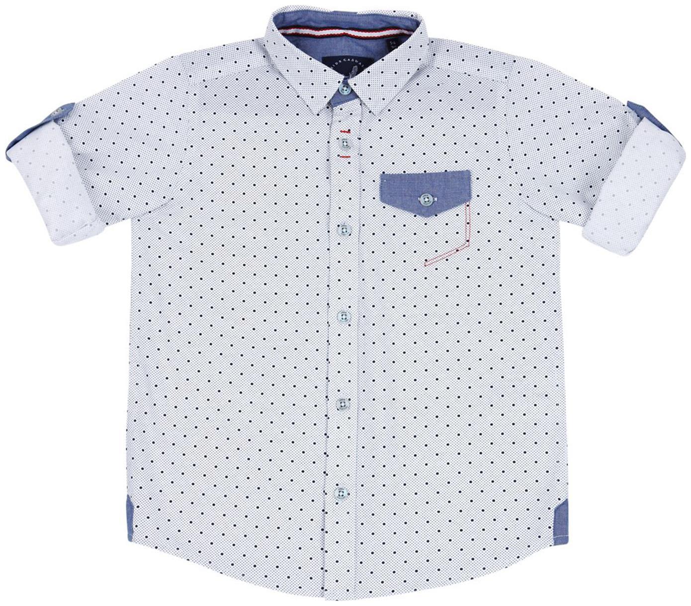 

URBAN SCOTTISH Boy Cotton Printed Shirt White