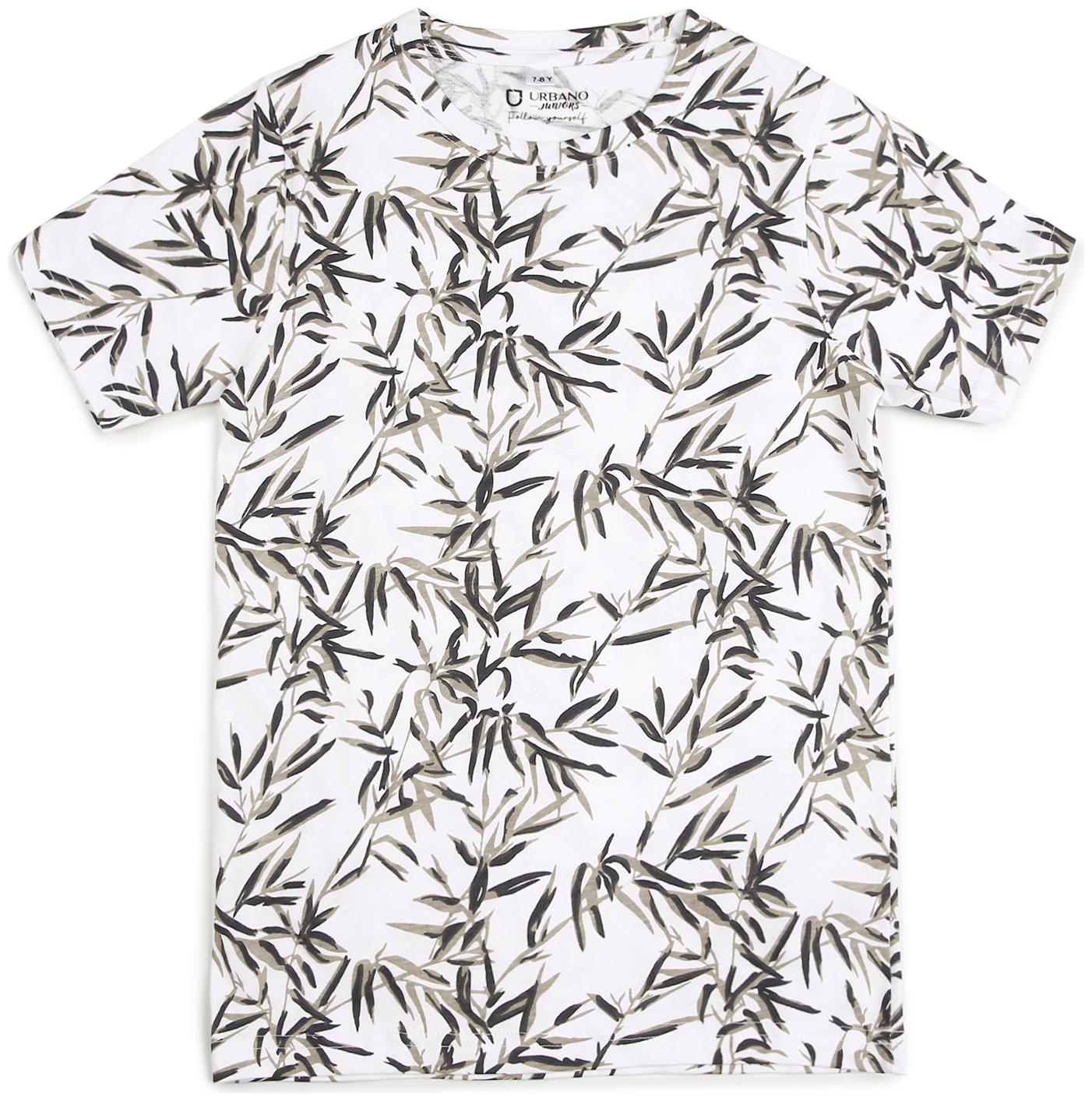 

Urbano juniors Boy Cotton Printed T-shirt - White