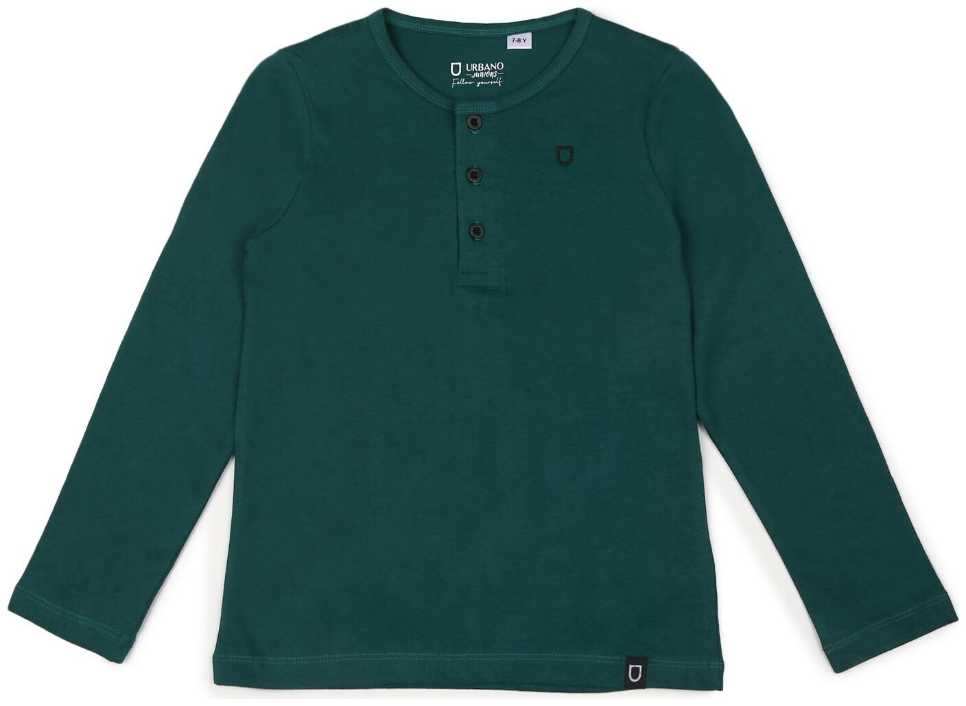 

Urbano juniors Boy Cotton Solid T-shirt - Green
