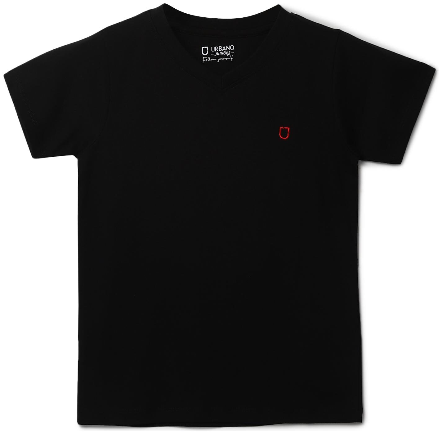 

Urbano juniors Boy Cotton Solid T-shirt - Black