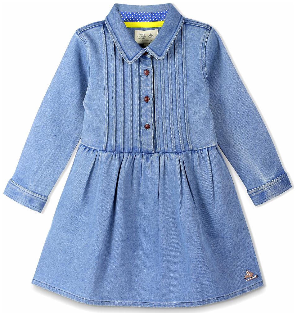 

Cherry Crumble Utility Chest Pleated Dress
