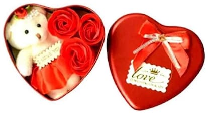 ZUKUNFT FASHION Red Teddy Bear - 12 cm