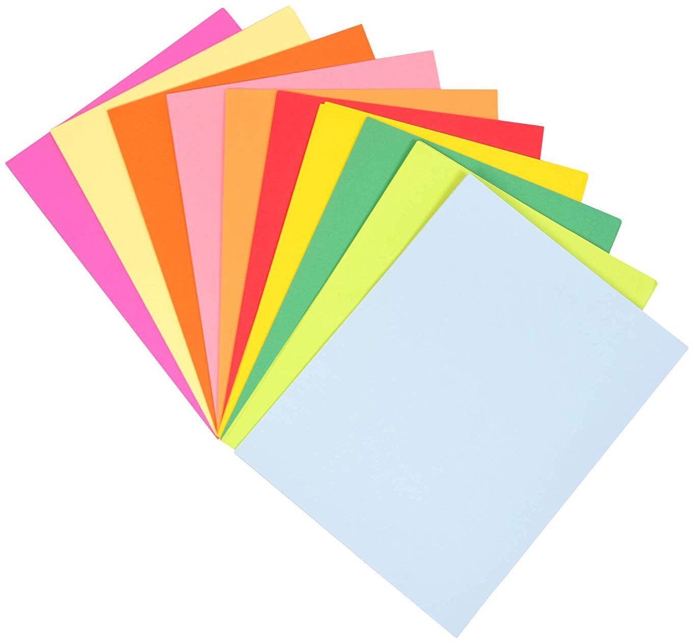 50 Sheets A4 Multi-Coloured Card 160 Gram Paper For Home School Office Craft Art