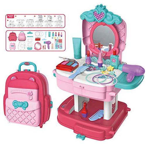 

VBE Beauty Set for Girls (Cute Dresser School Bag) Pink