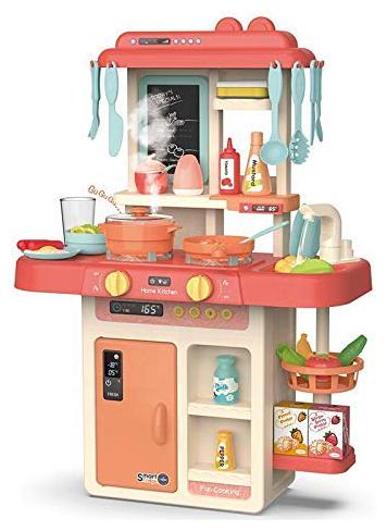 

VBE Electronic Kitchen Activity Set with Light and Sound 42 Pieces Kitchen Accessories Set for Kids