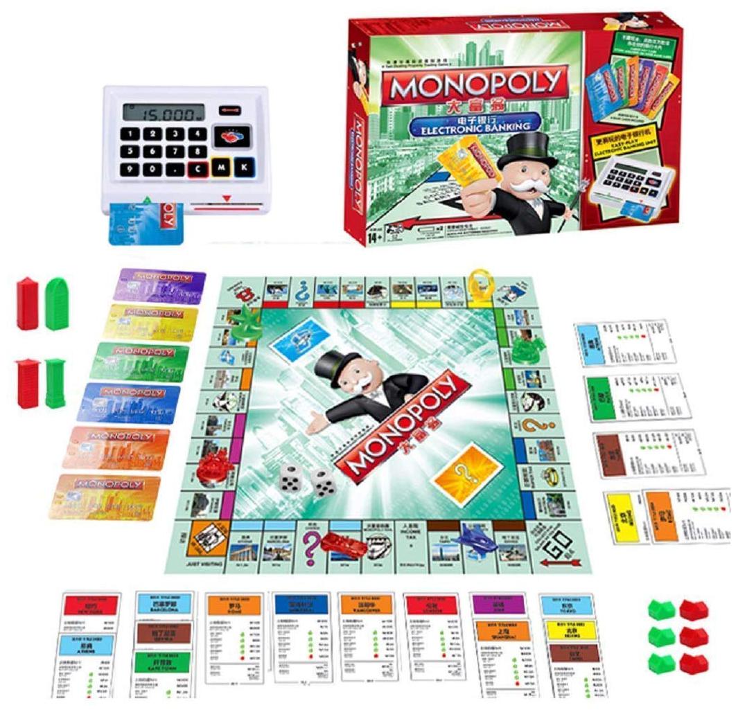 

VBE Electronic Banking Board Game For 2-6 Player Money Assets Board Games