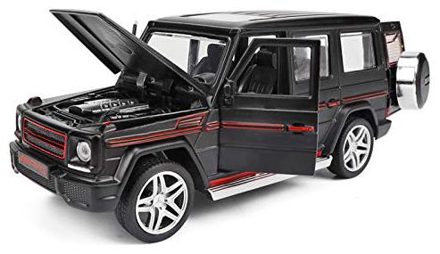 

VBE G55 Model Jeep Drive Car Pull Back with Openable Doors (Black)