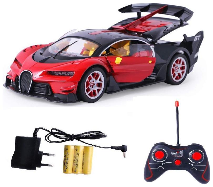 

VBE Rechargeable Bugatti Style Remote Control Car with Steering Remote Openable Doors (Red)