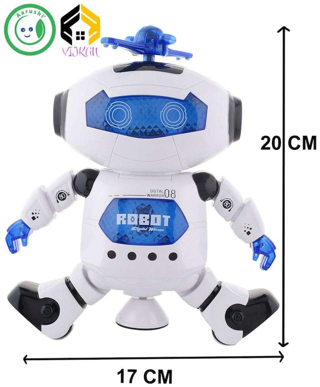 Vijkan Aarushi Dancing Robot with 3D Lights and Music;Multi Color