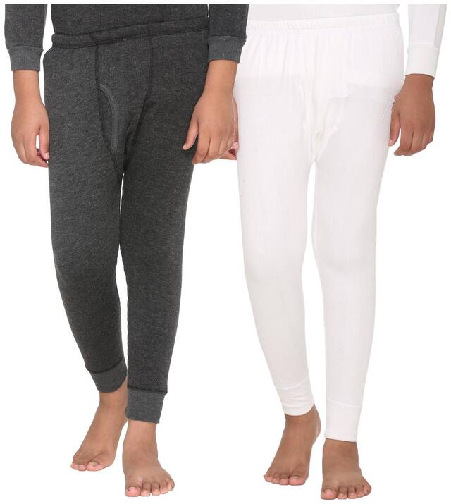 Vimal Premium Blended Multicolor Thermal Lower For Boys(pack Of 2)