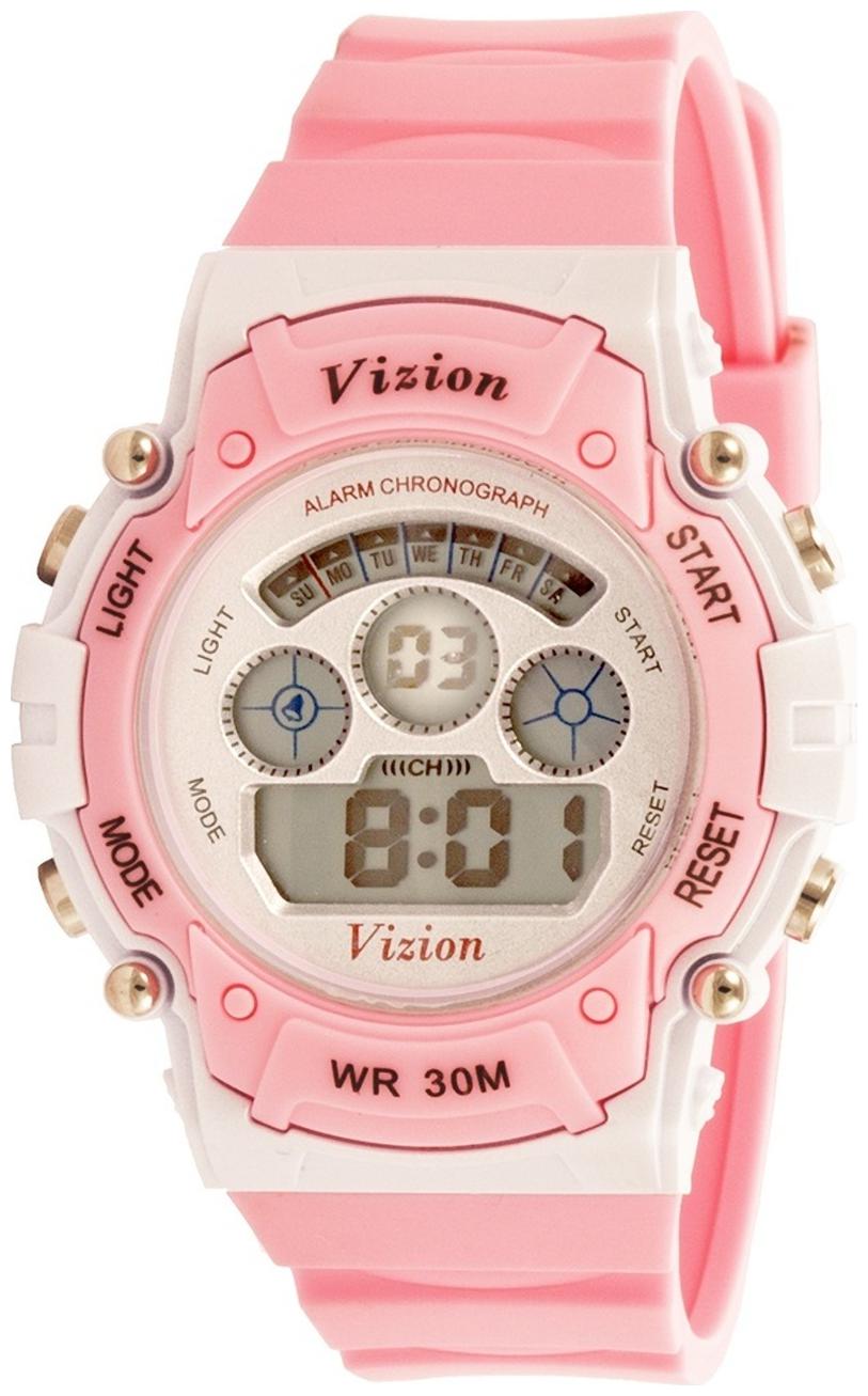 

Vizion Digital Multi-color Dial Sports-alarm-backlight Watch For Kids-v-8552b-3
