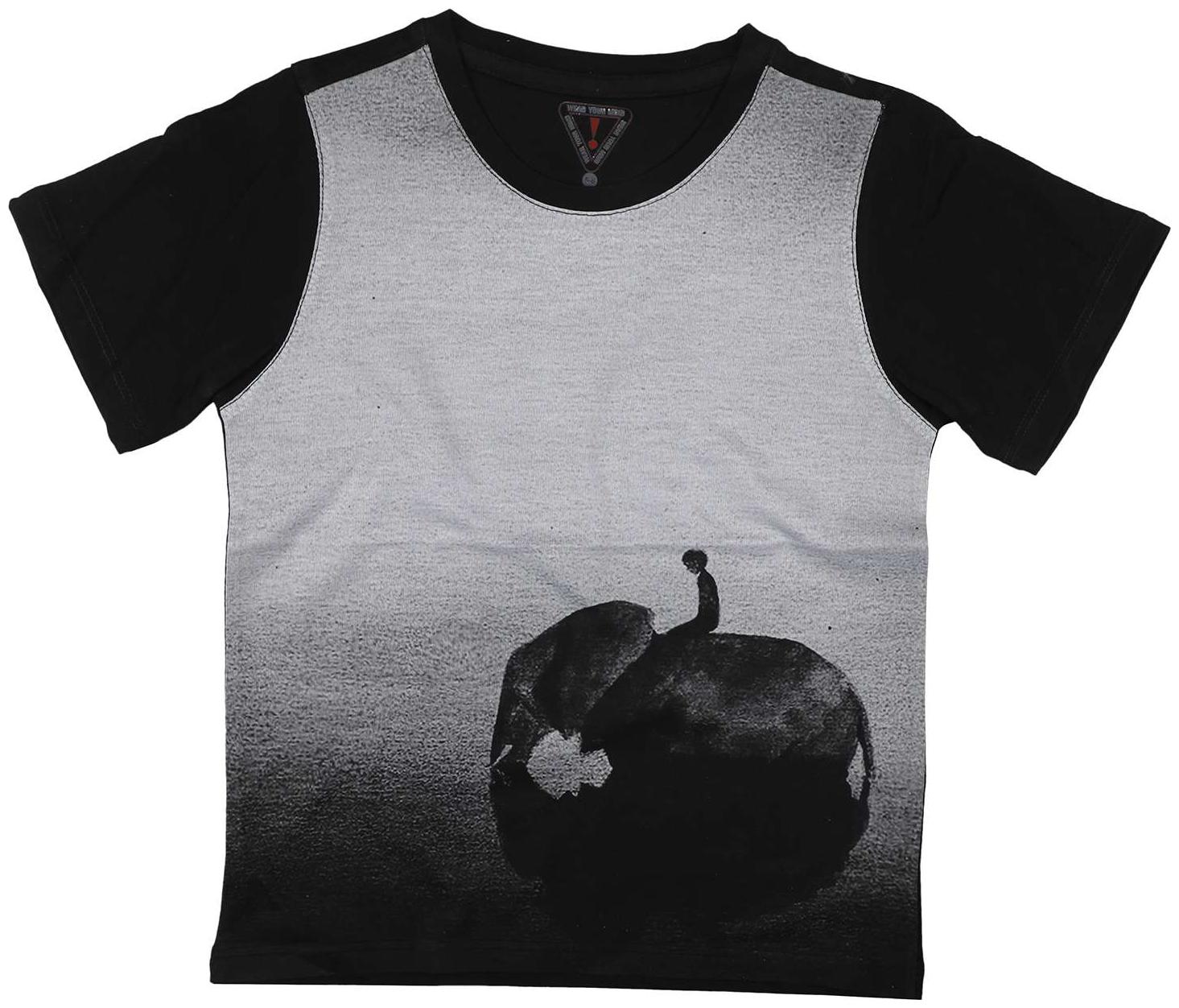 

Wear your Mind Boy Poly cotton Printed T-shirt - Grey