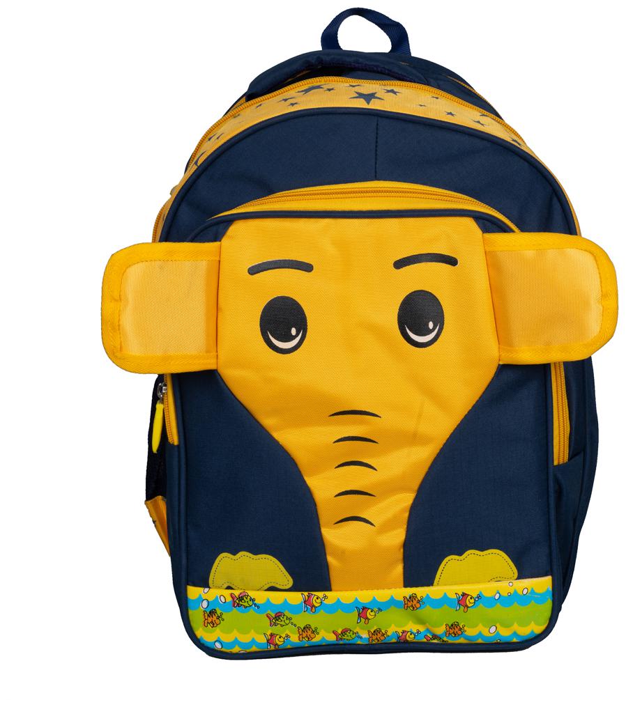 

Wellmount Animal Style(Elephant)Toddler Backpack Pre-school Bag Age group-2-5 Years old Little Kid Backpack-Blue Yellow