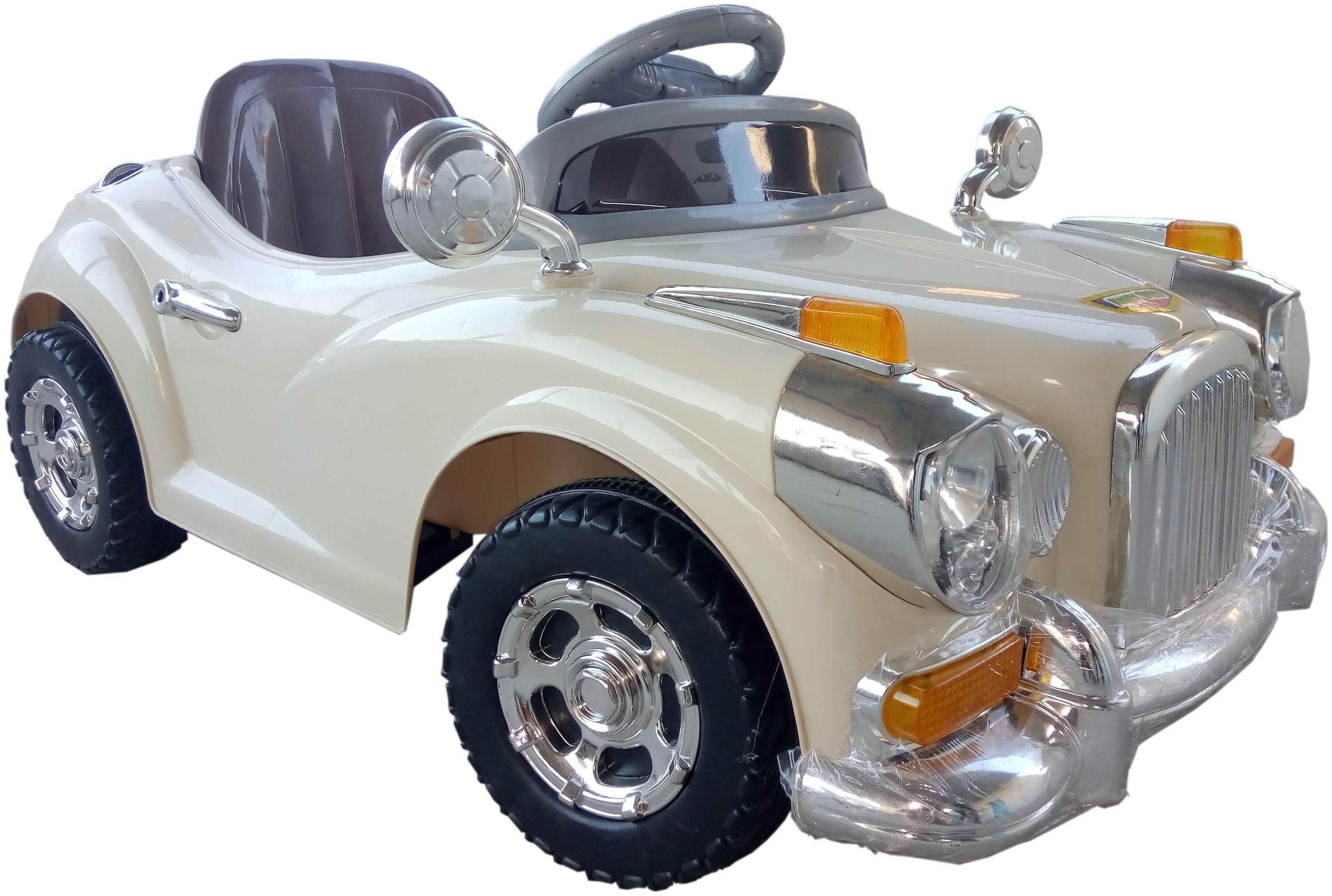 

WHEEL POWER VINTAGE TOY CAR 1828 OFF WHITE