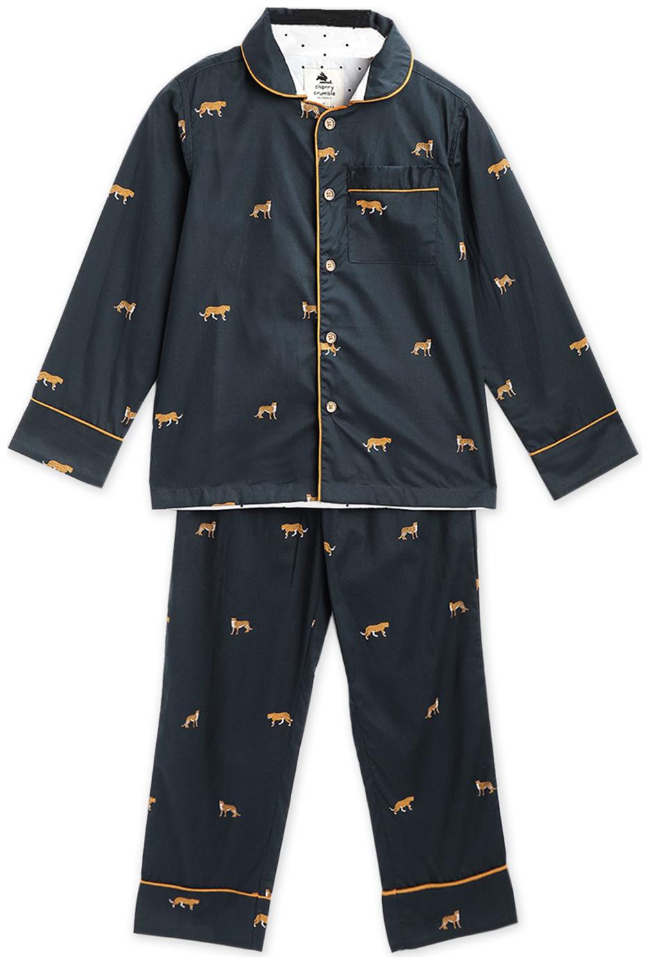 

Cherry Crumble By Nitt Hyman Baby boy Top bottom set - Blue