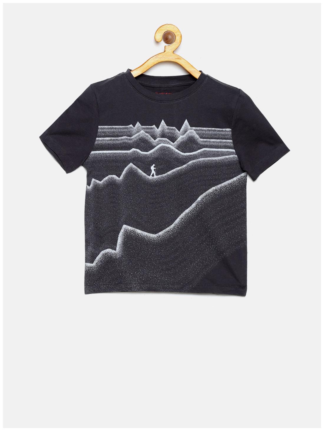 

Wolfpack Boy Cotton Printed T-shirt - Black