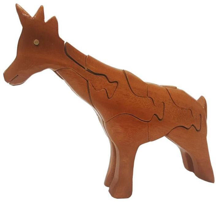 

Wooden 3D Puzzle Statue Giraffe Toy Tabletop Gift